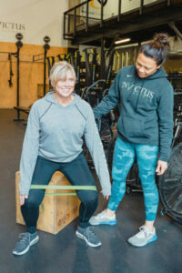 A Stronger For Life athlete is coached in Seattle.