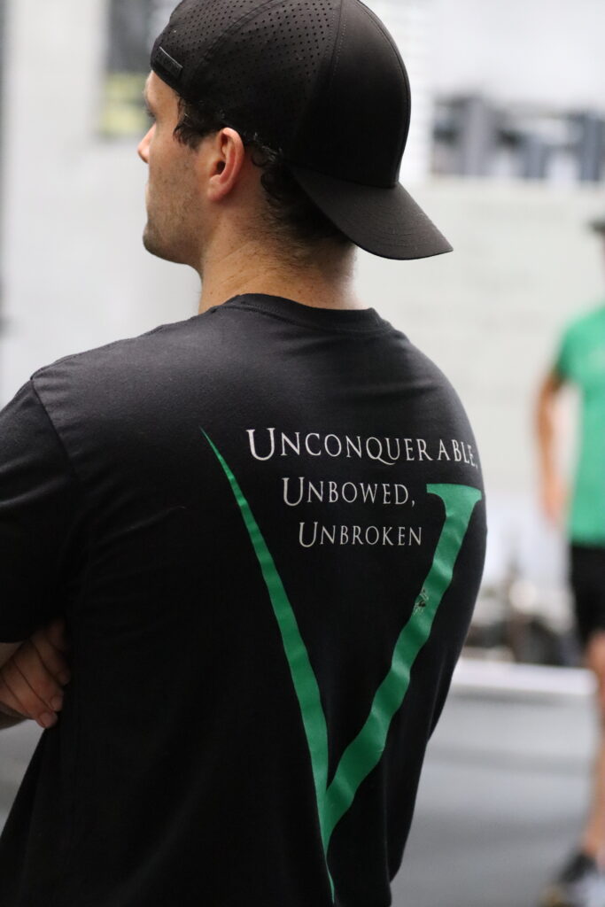 Invictus affiliate athlete in the gym. 